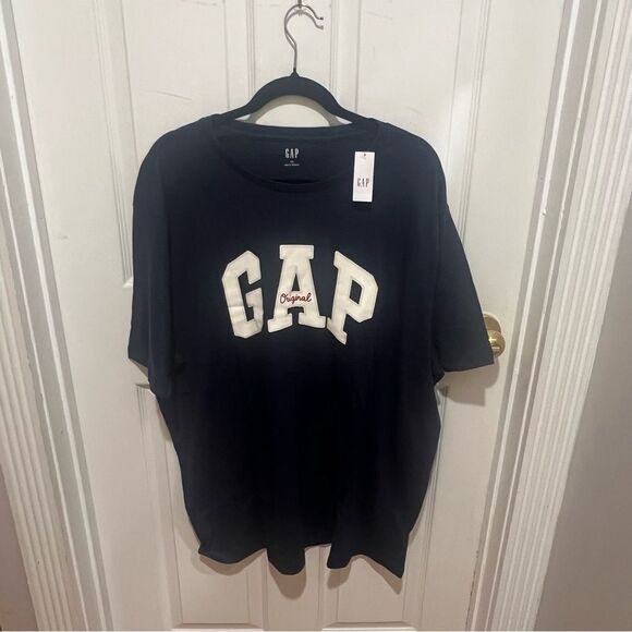 NWT Men's Gap logo t shirt size xxl‎ in navy - Picture 4 of 9